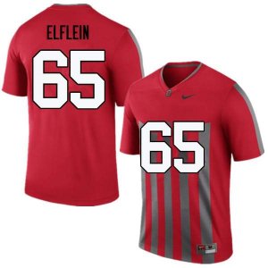 Men's Ohio State Buckeyes #65 Pat Elflein Throwback Nike NCAA College Football Jersey Jogging EMT8444ED